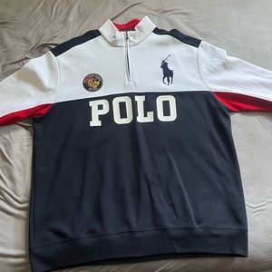 Polo RALPH LAUREN Quarter Zip Up Big Polo Logo